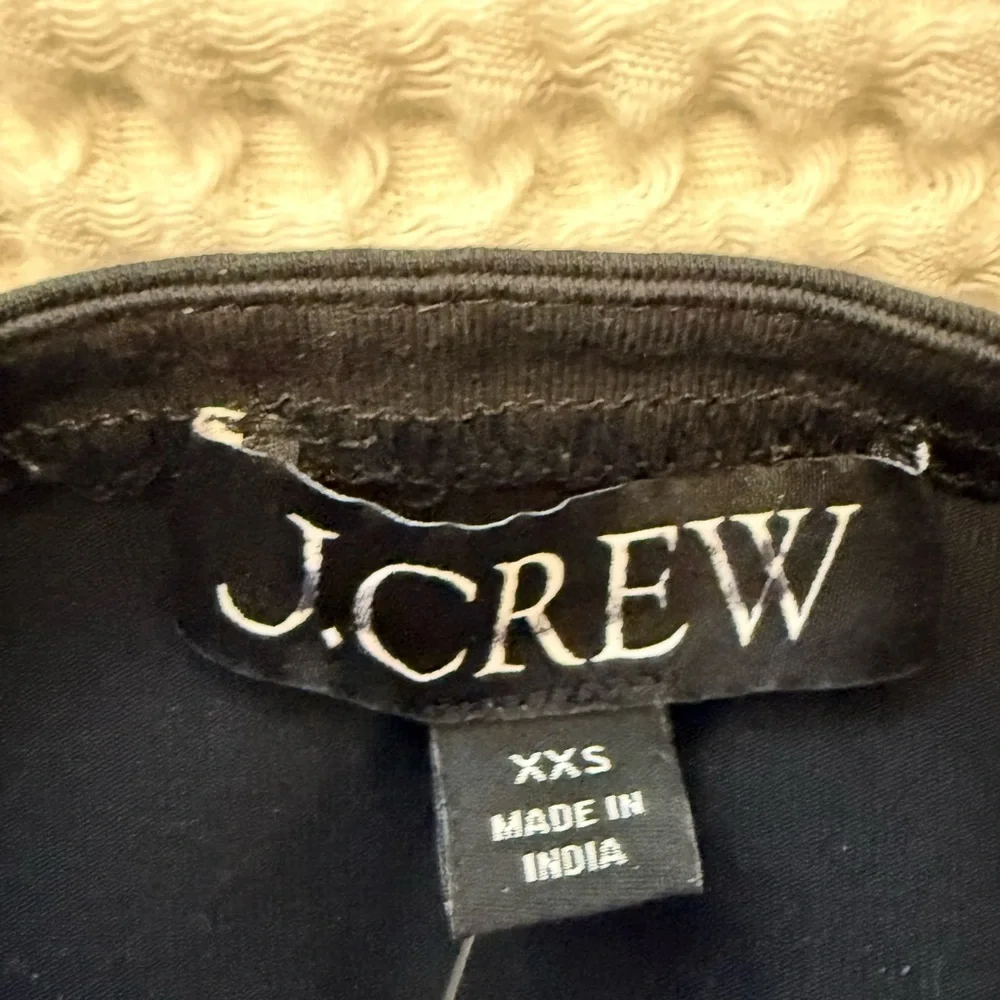 J. Crew Cotton Span Shell Tank Top Blouse NWT XXS Black - Picture 4 of 10